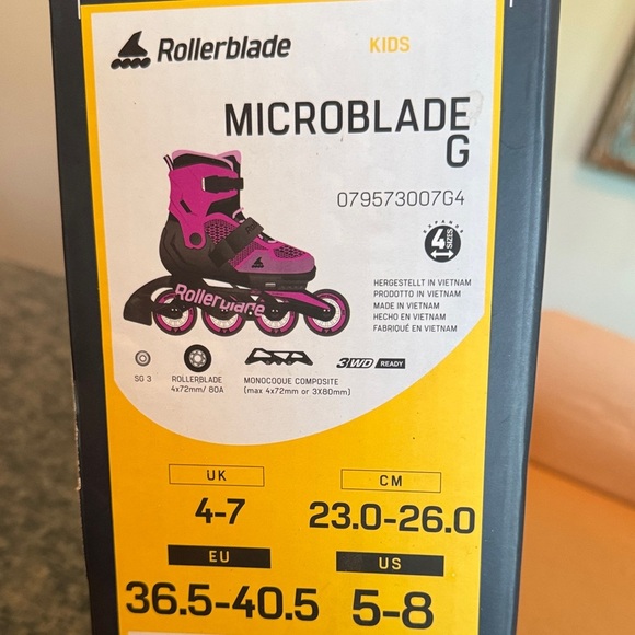 Rollerblade Kids' Pink and Black Skates - Picture 12 of 16